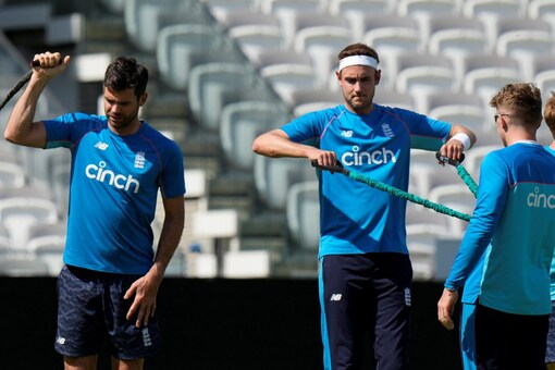 England's Stuart Broad, and James Anderson missed final practice session on Wednesday (AP)