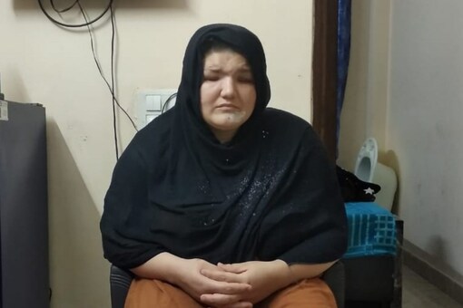 33-year-old Khatera, who was shot by the insurgent fighters in Afghanistan’s Ghazni province last year and her eyes gouged out after the assault. (Ahona Sengupta/News18)