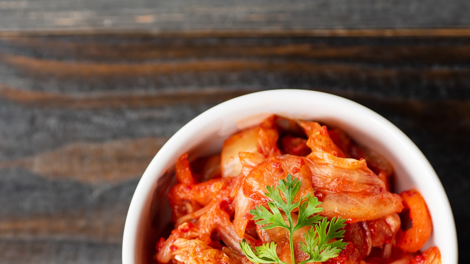 Plate Full Of Kimchi And Chopsticks On Side Stock Photo - Download Image  Now - Kimchee, Korea, Korean Culture - iStock