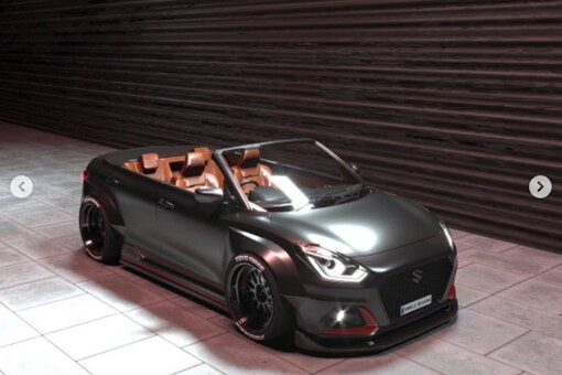 Maruti Suzuki Dzire Imagined As A Sporty Cabriolet Looks Bold In Dark 