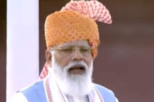 PM Narendra Modi at Red Fort (ANI)