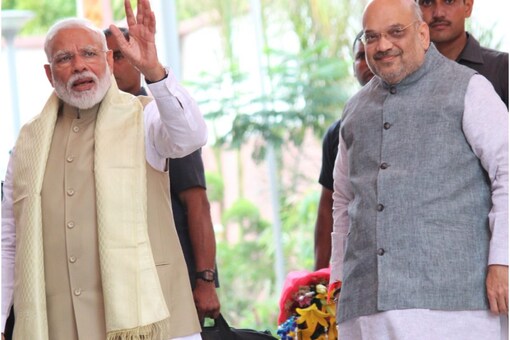 Prime Minister Narendra Modi with Union Home Minister Amit Shah. (Image: Shutterstock)  