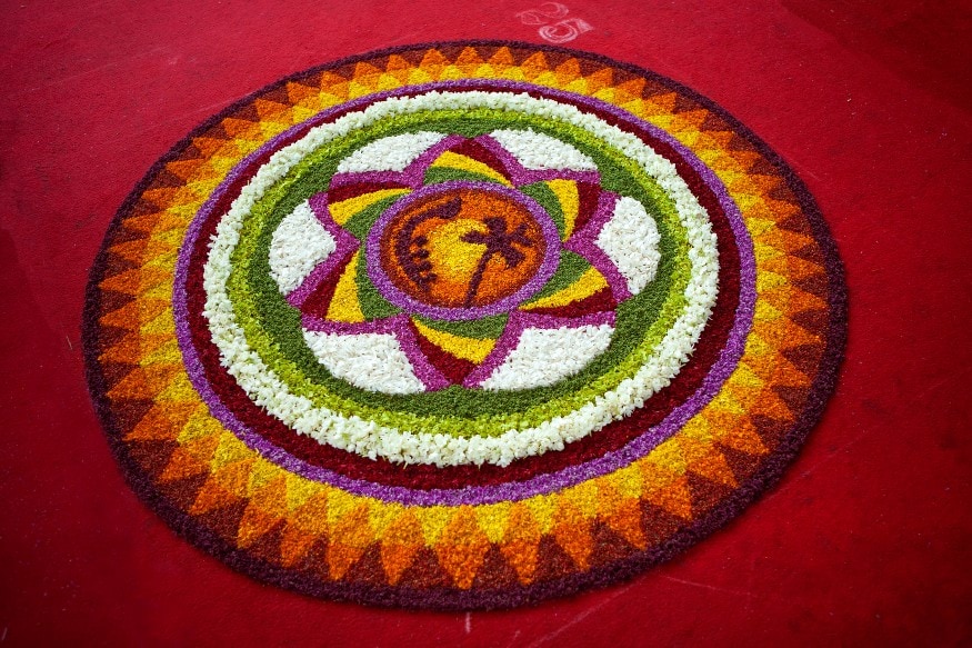 Onam coloring pages - Pookalam designs