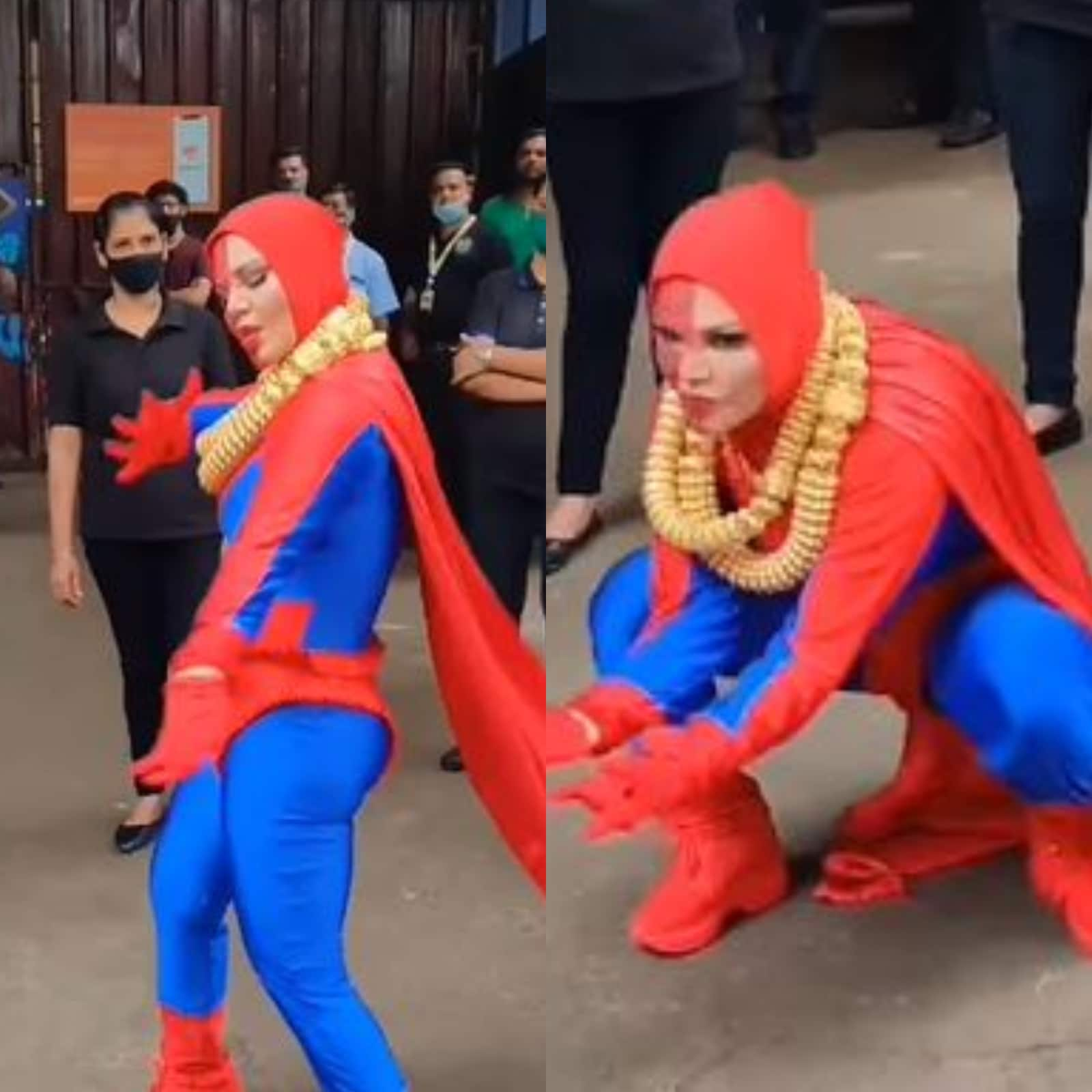 Rakhi Sawant Dresses up as 'Spider-Woman,' Demands to be Invited to Bigg  Boss OTT