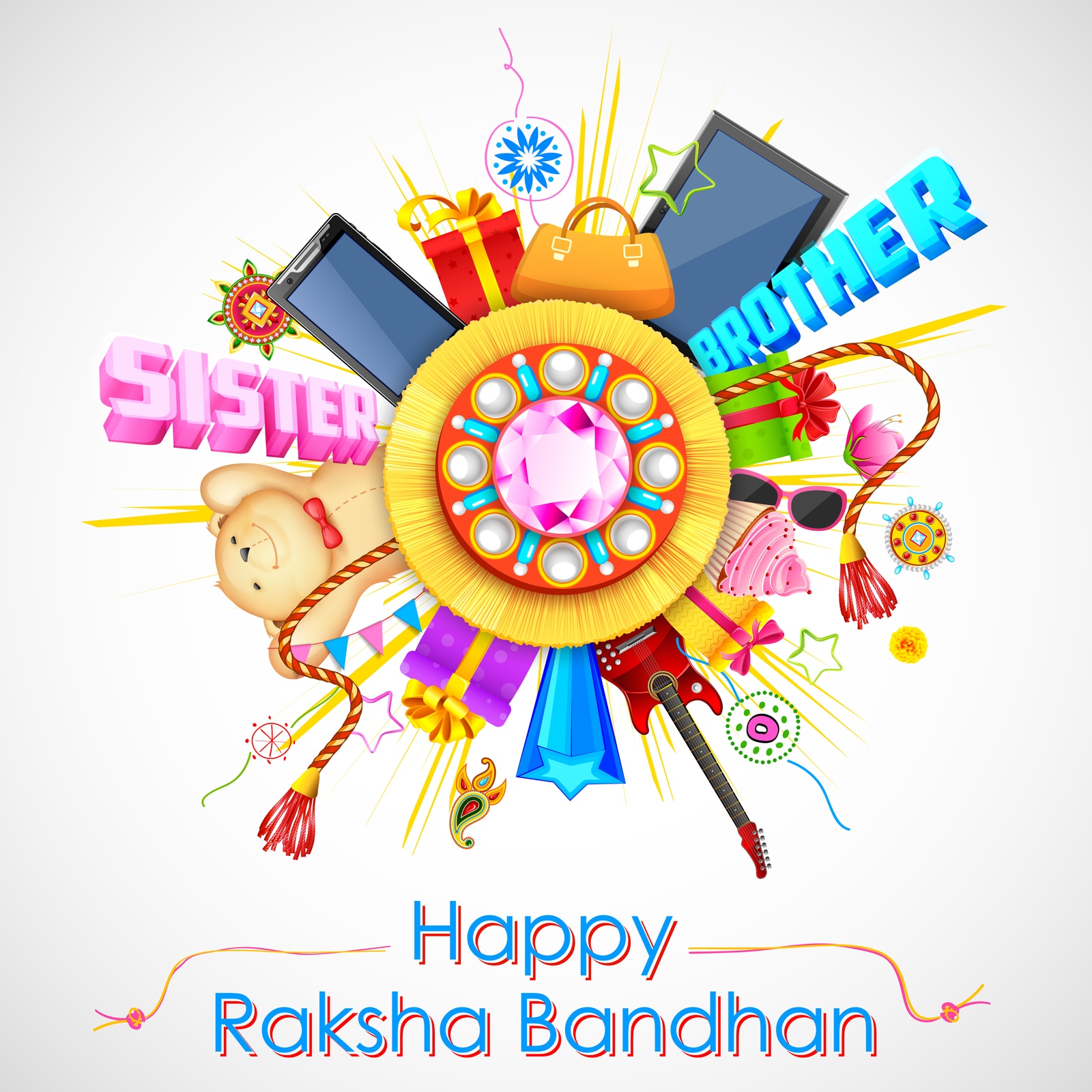 Raksha bandhan gift for sister - Photo Block + Canvas Stand