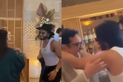 Ranveer Singh dances with his mom and dad