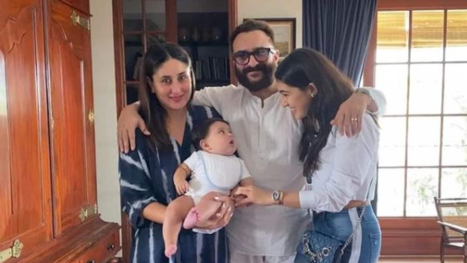 Sara Ali Khan Shares Family Picture With Jehangir as She Wishes Father Saif Ali Khan on His Birthday