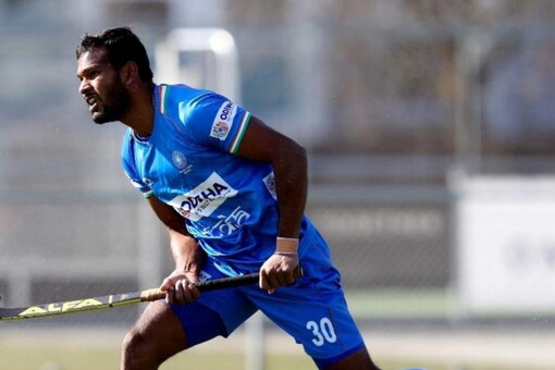 Indian men's hockey team's Amit Rohidas (IANS)