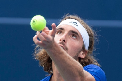 Stefanos Tsitsipas was in the centre of the debate on the length of toilet breaks. (AP Photo)