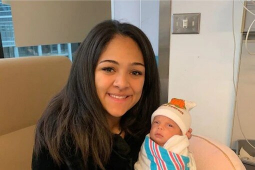Jasmine gave birth to a baby girl and named her Leighton Skymiller.