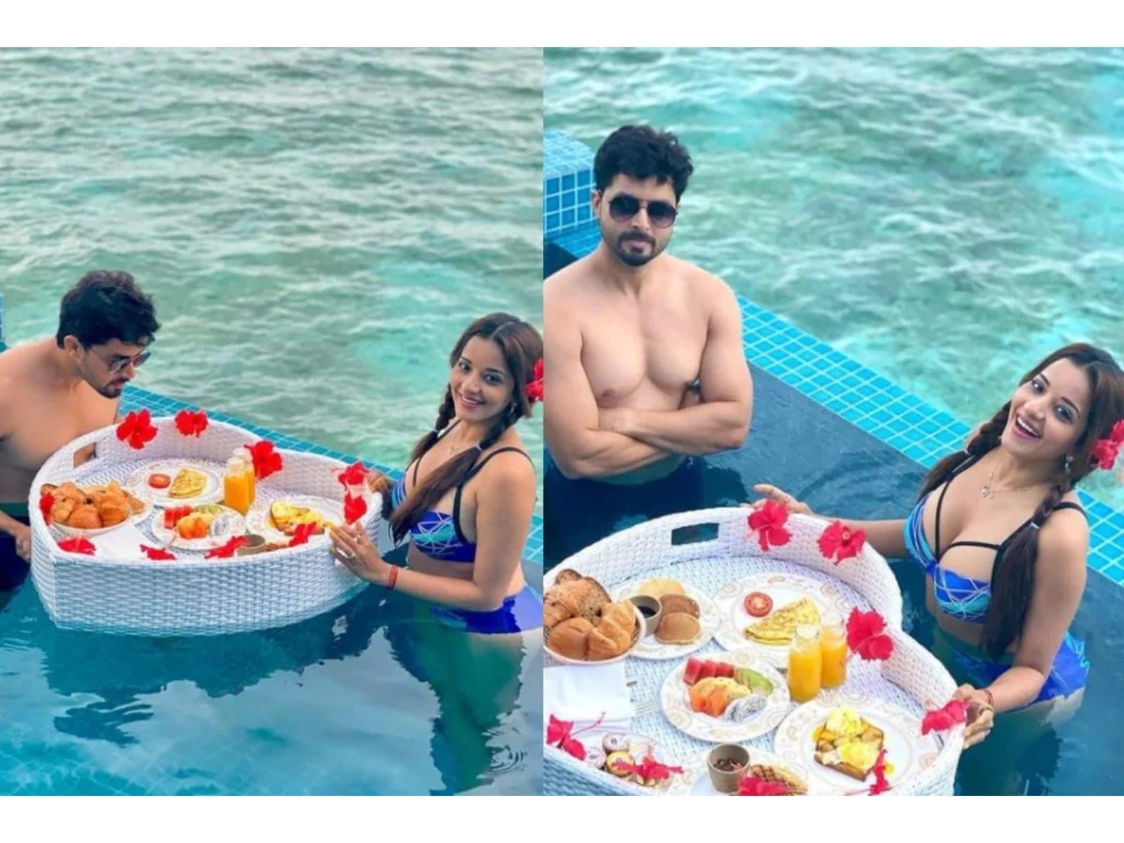 Bhojpuri Actress Monalisa Sizzles in Bikini During Maldives Vacation