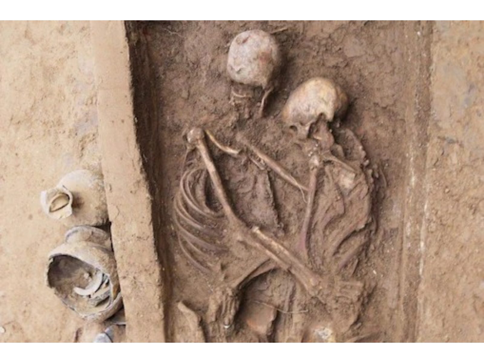 1,500-Year-Old Skeletons Found Locked in Embrace in Chinese