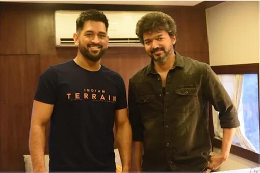 Mahendra Singh Dhoni recently met with Tamil actor Vijay