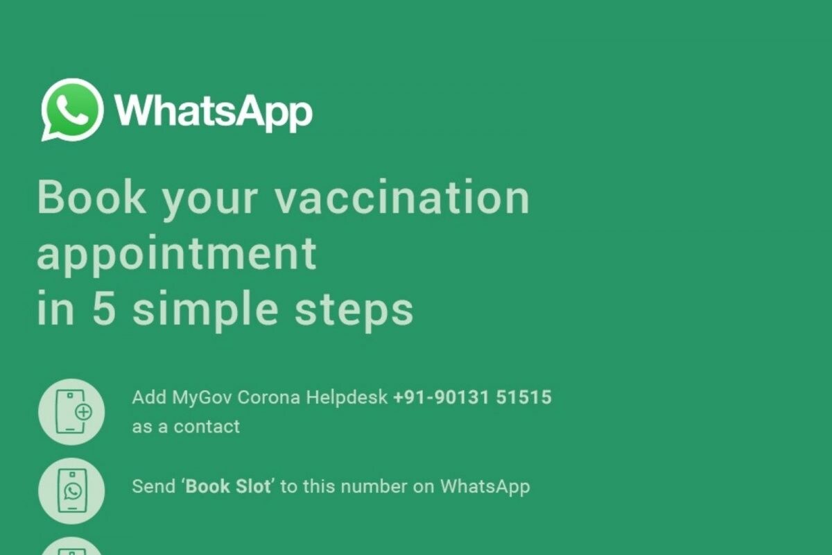 Book Your Covid 19 Vaccine Slot Straight From Whatsapp Via Mygov Chatbot Here S How To