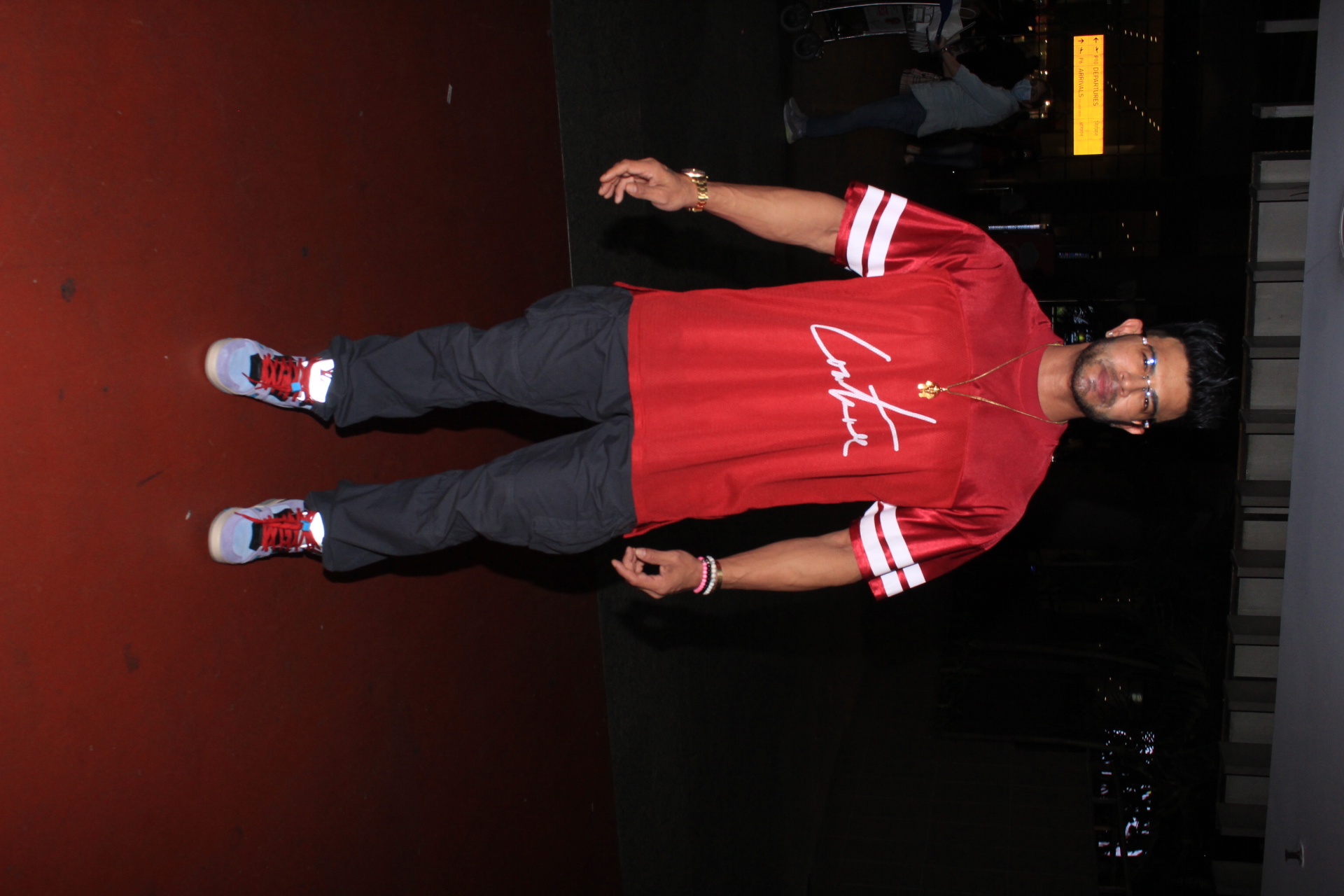 Sahil Khan spotted at the airport. 