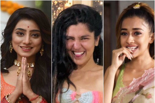 (L to R): Neha Marda, Nidhi Bhanushali, Tina Datta, actresses on Bigg Boss 15