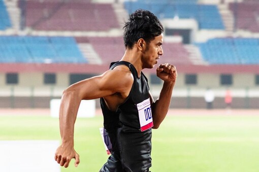 Amlan Borgohain won the 200m gold. (Twitter Photo)