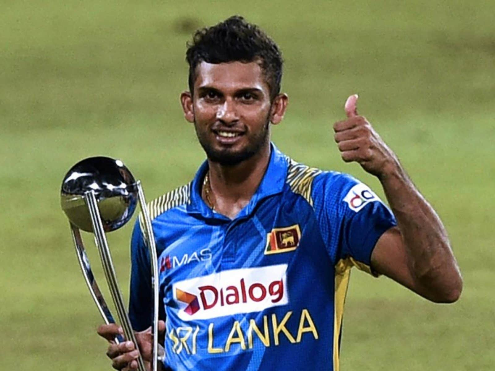 Maheesh Theekshana of Sri Lanka poses for a photograph prior to the News  Photo - Getty Images