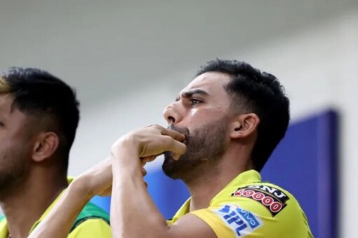 Deepak Chahar enjoyed that innings of Dwayne Bravo.  (IPL photo)