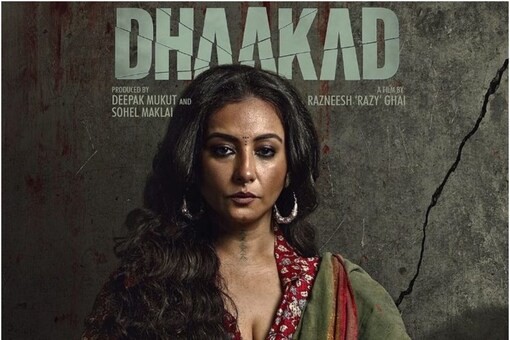 Divya Dutta as her character Rohini in action film Dhaakad, which filmed in Hungary earlier this year