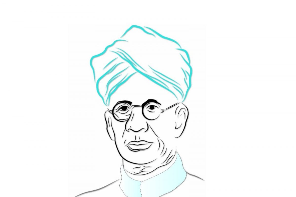 Pencil Sketch Of Dr.S Radhakrishnan - Desi Painters