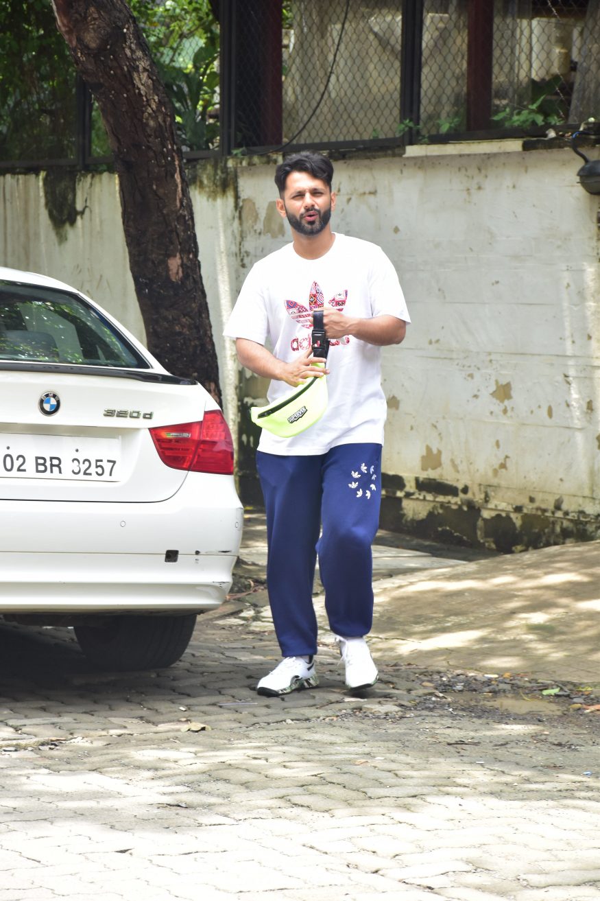 Rahul Vaidya seen on the streets.