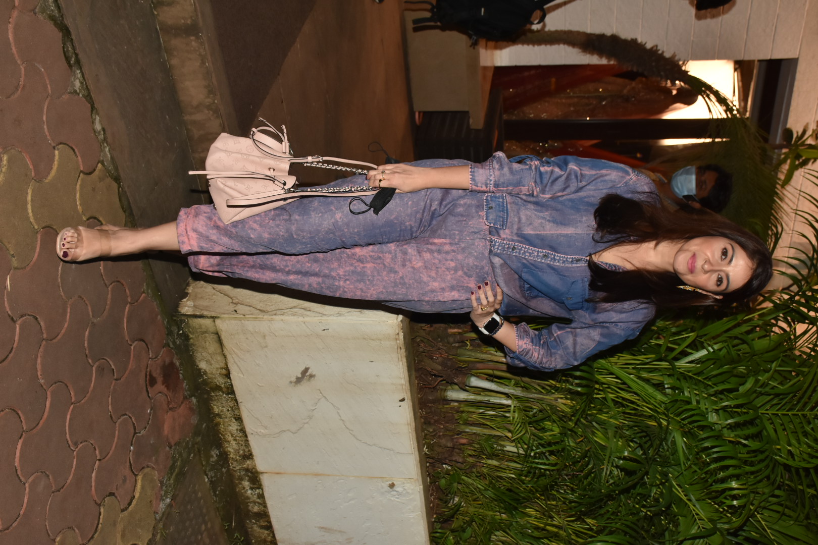 Bhavna Panday seen outside Manish Malhotra's store. 