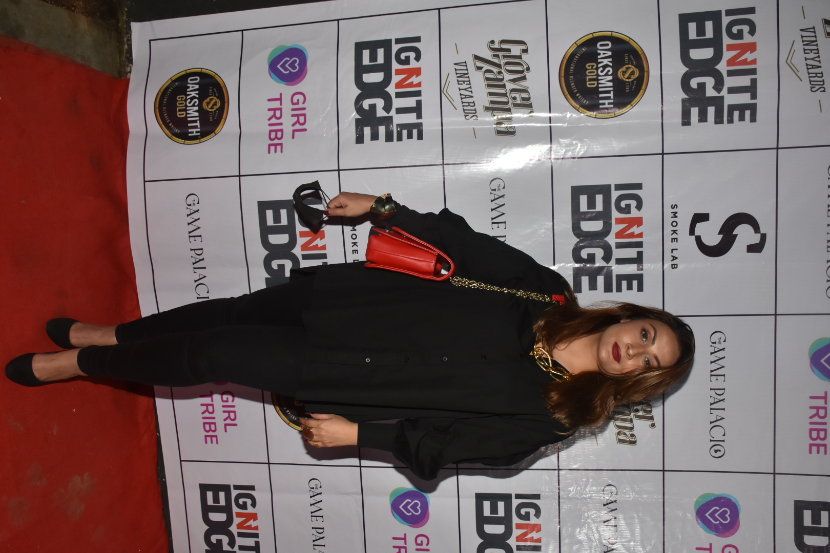 Uravshi Dholakia seen at a red carpet event. 