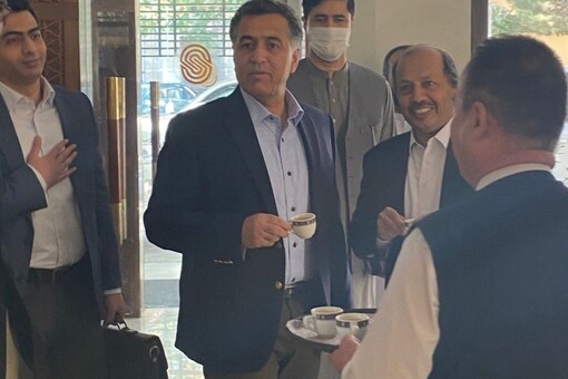 The chief of Pakistan's ISI, Lt. Gen. Faiz Hameed, had visited Kabul at a time when the Taliban were engaged in discussions on govt formation  
(Image shared by a Twitter user named 'Afghanistan Defenders')