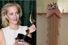 Gillian Anderson Celebrates Her Emmy-award Win With Phallus-Shaped Cake