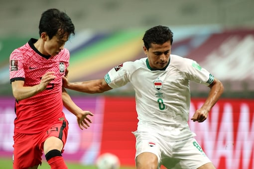 Iraq held South Korea to a 0-0 draw. (Reuters Photo)