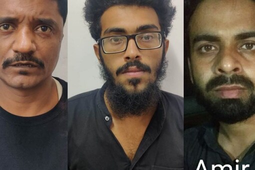 Jaan Mohammad Shaikh (left), Osama (center) and Mohd Amir Javed (right) have been arrested by a joint team of Delhi Police and UP ATS. (Image: News18)