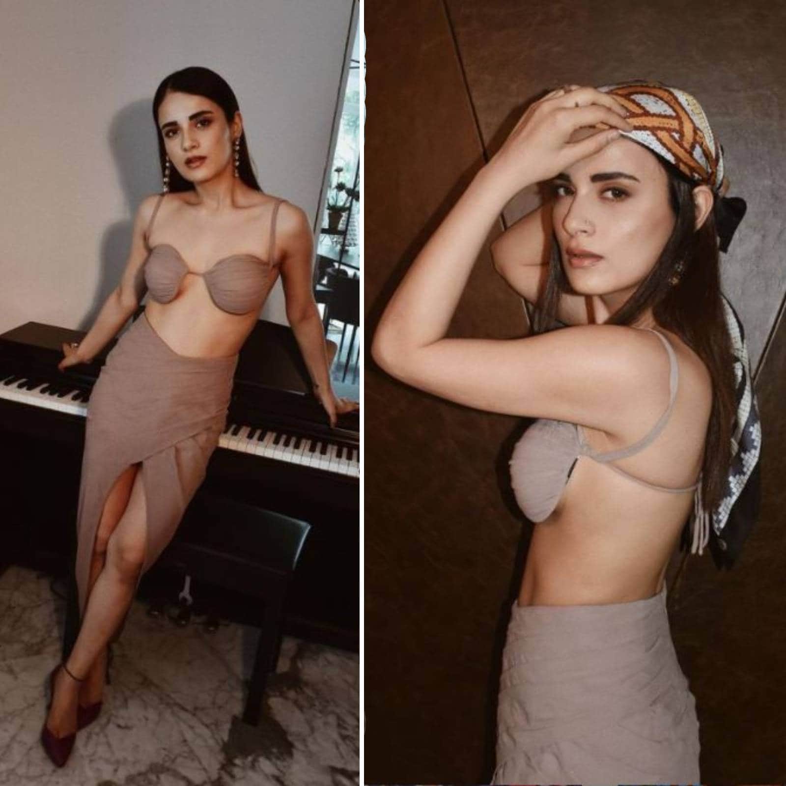 Radhika Madan Sex - Radhika Madan Oozes Sexiness In Nude Bralette And Draped Skirt, Check Out  Her Sensuous Pictures - News18