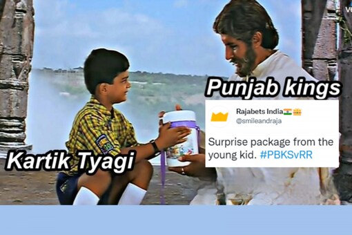 Missed the last-over epic clash between Rajasthan Royals and Punjab Kings? Memes for the rescue. (Tweeted by @smileandraja)