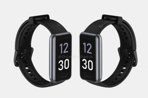 Realme Band 2 with a large display (Image: Digit with Onleaks)