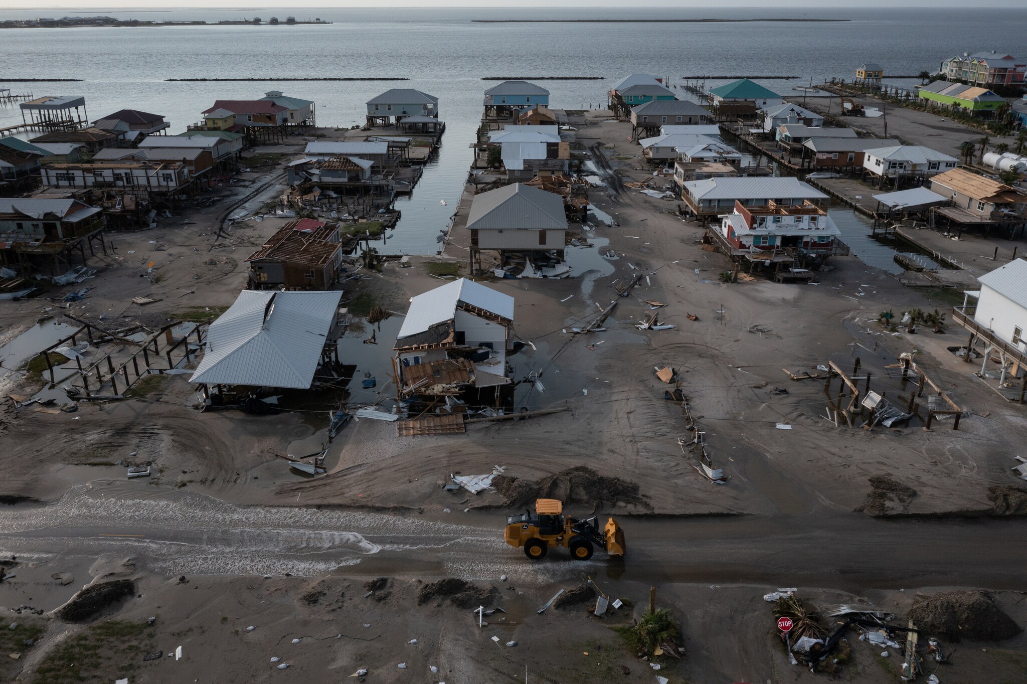 In Photos Hurricane Ida Leaves Louisiana's Grand Isle Barrier Island
