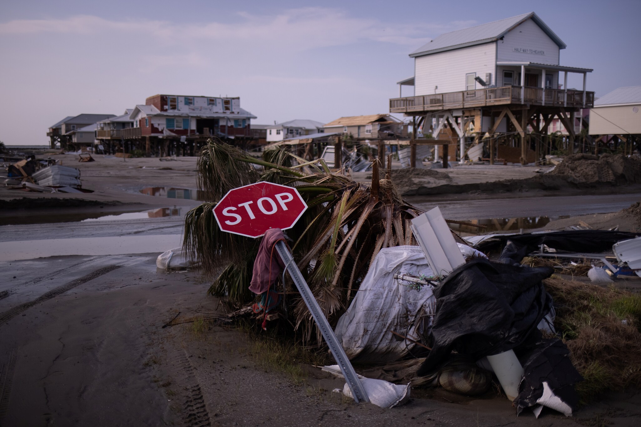 In Photos Hurricane Ida Leaves Louisiana's Grand Isle Barrier Island