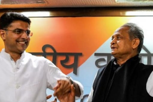 In Rajasthan, Chief Minister Ashok Gehlot has been evading the high command's decision to adjust Sachin Pilot camp. (File photo/AFP)