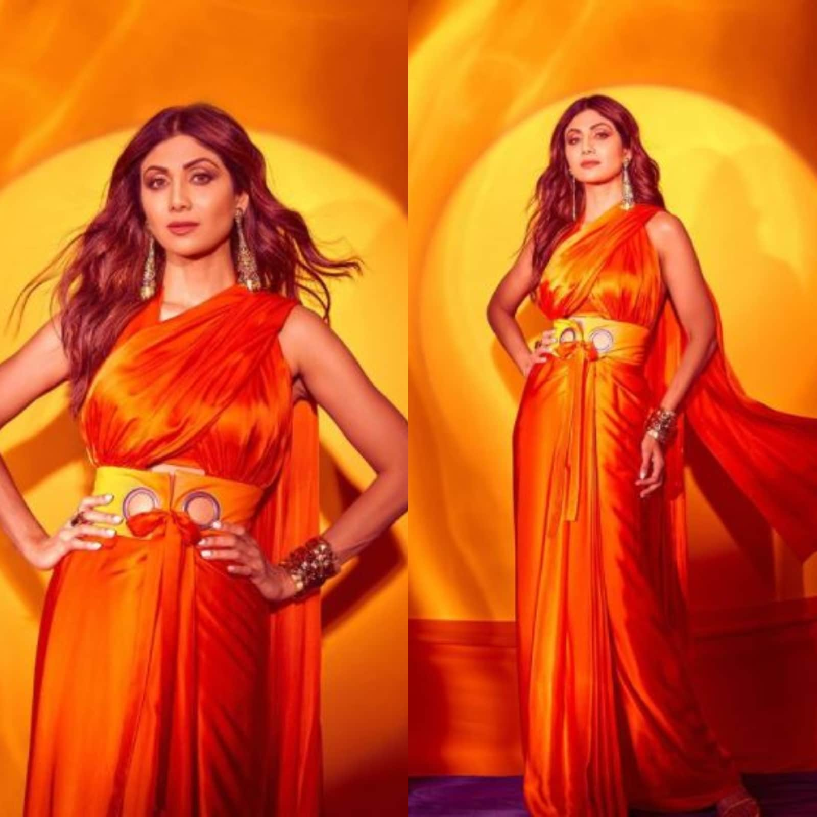 Shilpa Shetty Dons Rs 24k Saree for Super Dancer 4, Looks