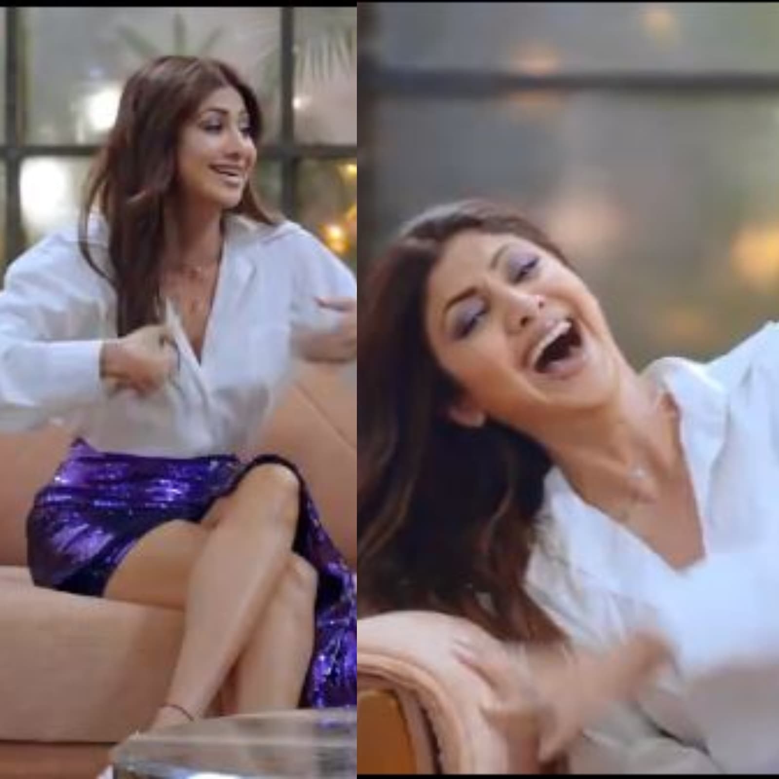 Shilpa Shetty Ki Chudai Ki Sex Film - Shilpa Shetty Laughs Uncontrollably on Social Media Star Show, Sings 'Chura  Ke Dil Mera' - News18