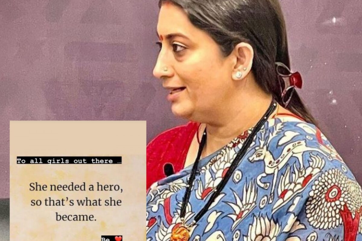 'She Needed a Hero, So She Became One': Smriti Irani Shares Message For All Women