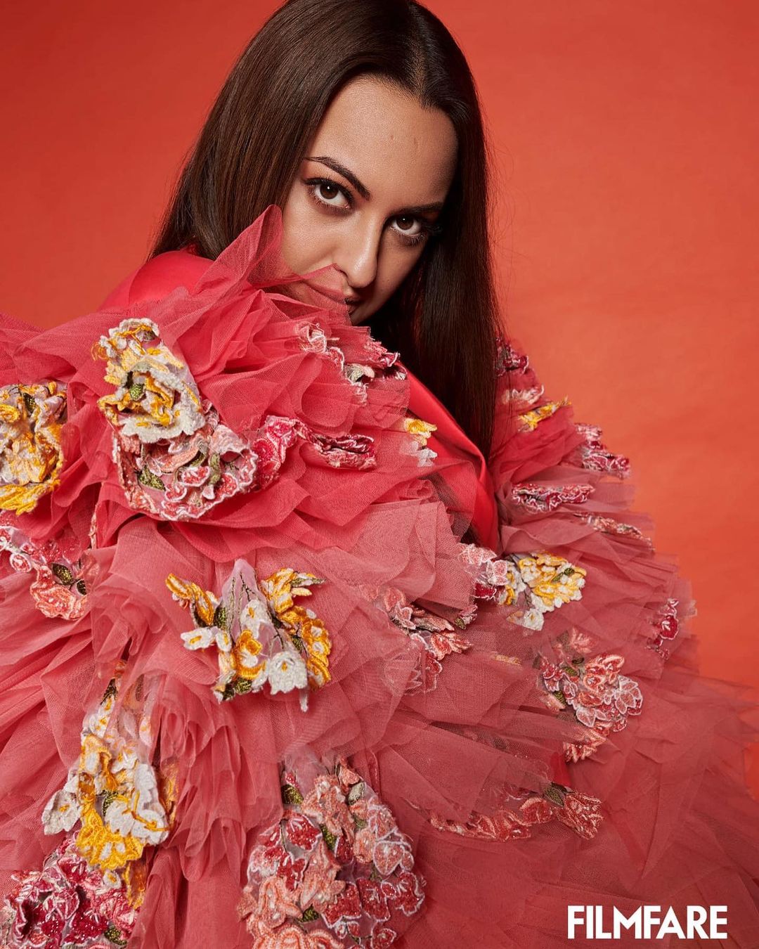 Sonakshi Sinha aces the tulle look. 