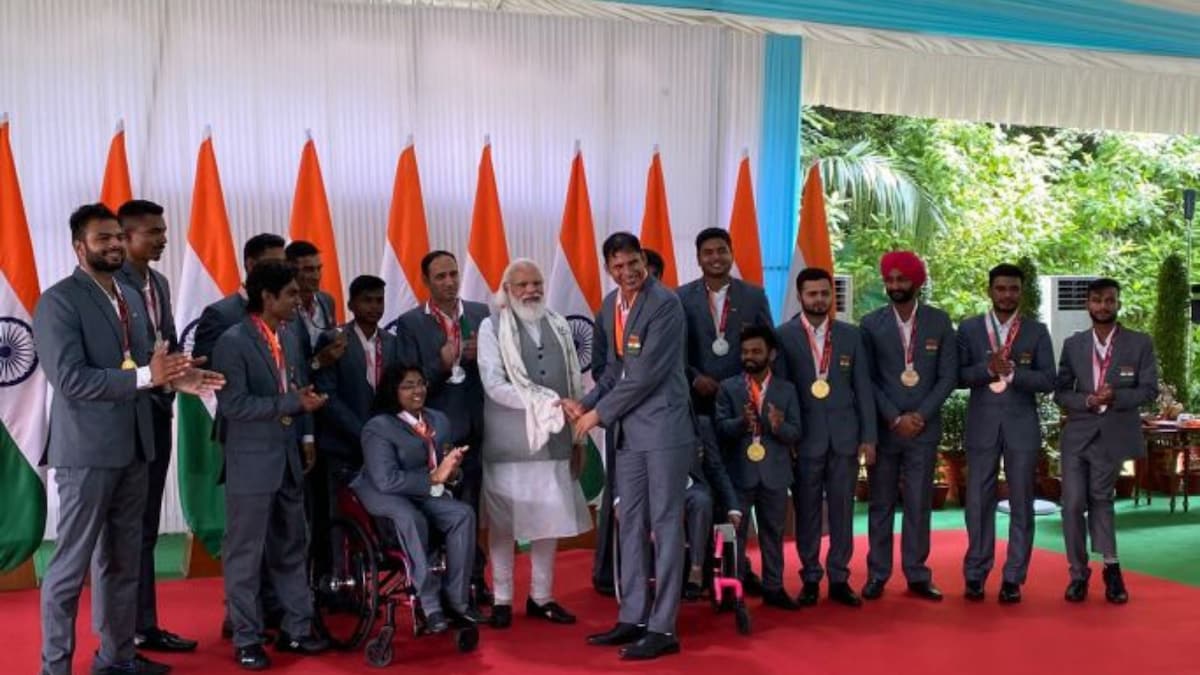 Prime Minister Narendra Modi Meets India's Paralympics Stars