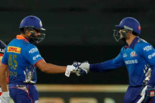 Mumbai Indians' Rohit Sharma and Quinton de Kock (IPL/BCCI)