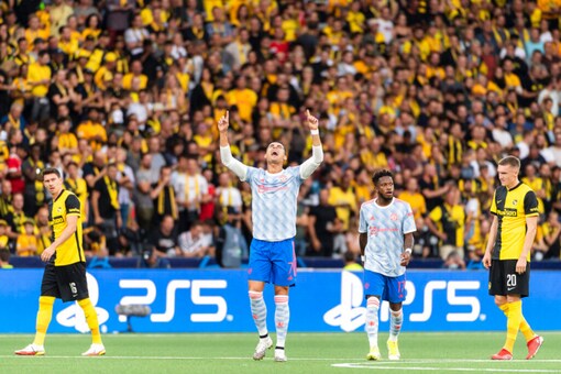 Manchester United's Cristiano Ronaldo against Young Boys (AP)