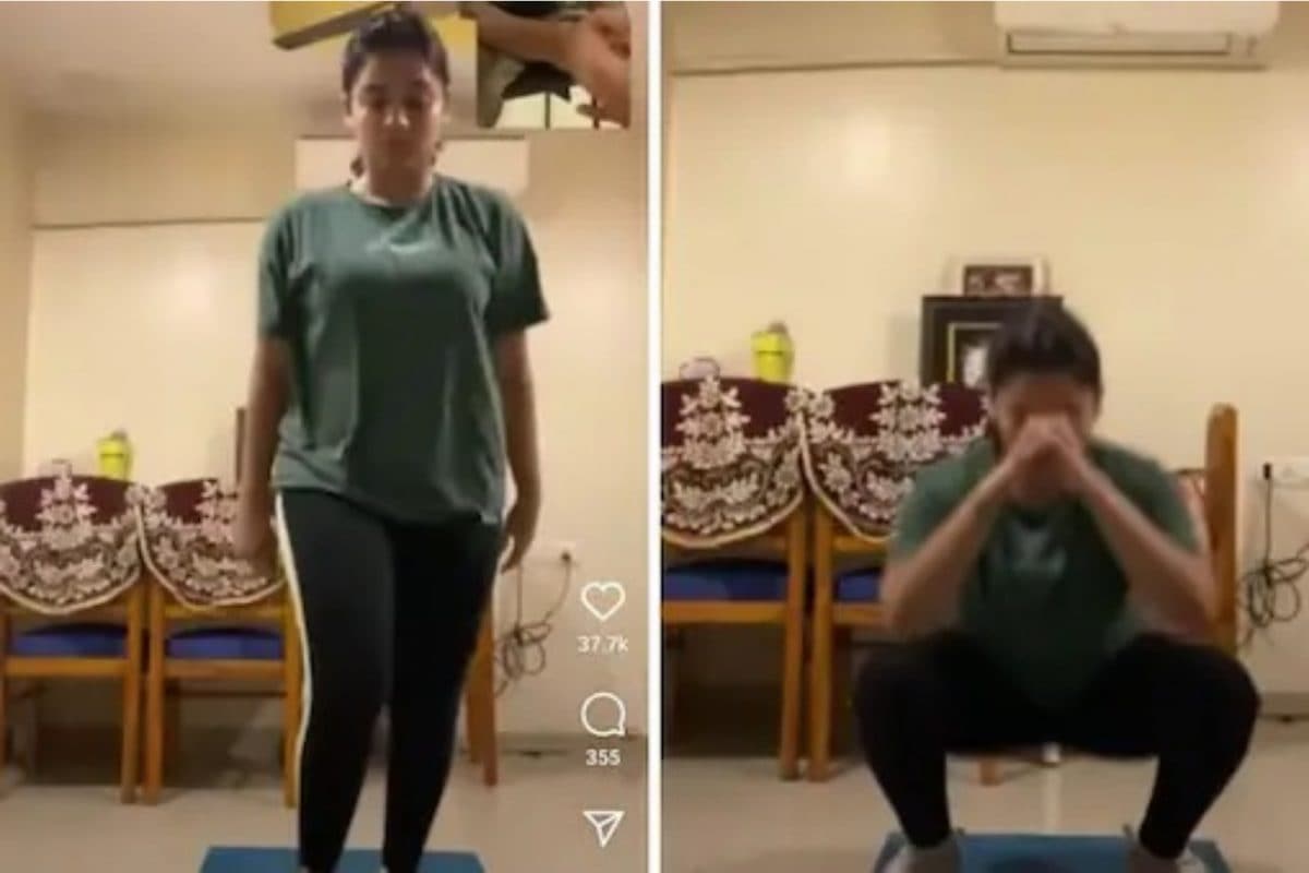 Hruta Durgule Starts Her Transformation Journey, Shares Workout Video -  News18