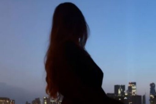 Suhana Khan shared a picture of herself gazing at the moon at her apartment in New York.