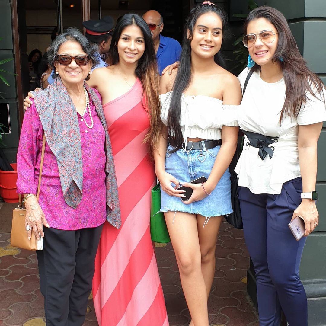 The veteran actress is also extremely close to her grandchildren, Nysa and Yug. (Image: Instagram)
