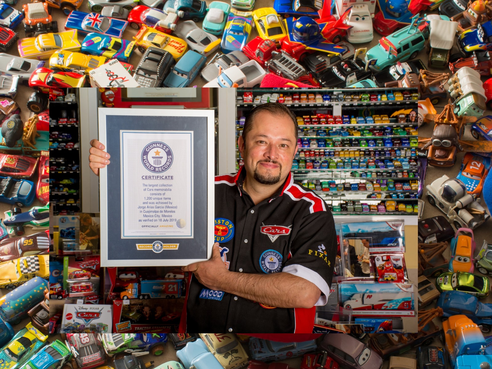 Disney fan's 'Cars' collection earns Guinness World Record 