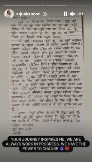 Arjun Kapoor Fan Pens Heartfelt Letter Thanking Actor for Being Vocal ...